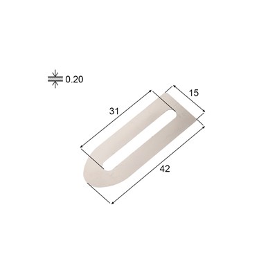 Sheet separator 0,20 mm (25 pieces)
