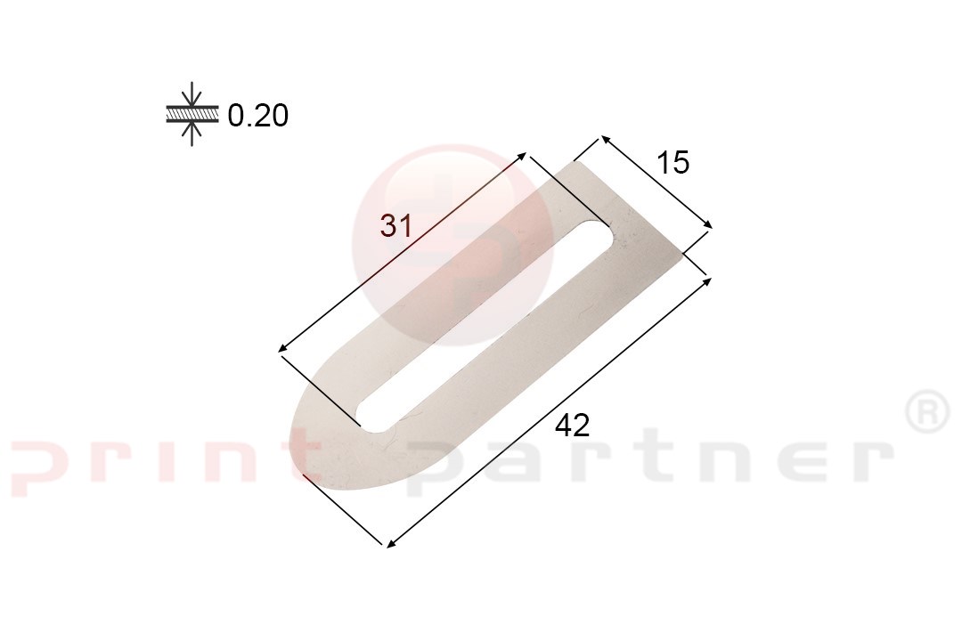 Sheet separator 0,20 mm (25 pieces)