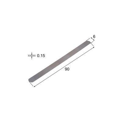 Bogentrenner 0,15 mm - 90x6mm (12 Stücke)