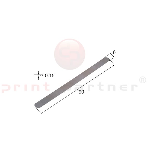 Bogentrenner 0,15 mm - 90x6mm (12 Stücke)