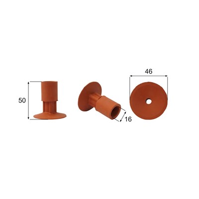 Förmigen Gummisauger RS/00062 - 12 Stück