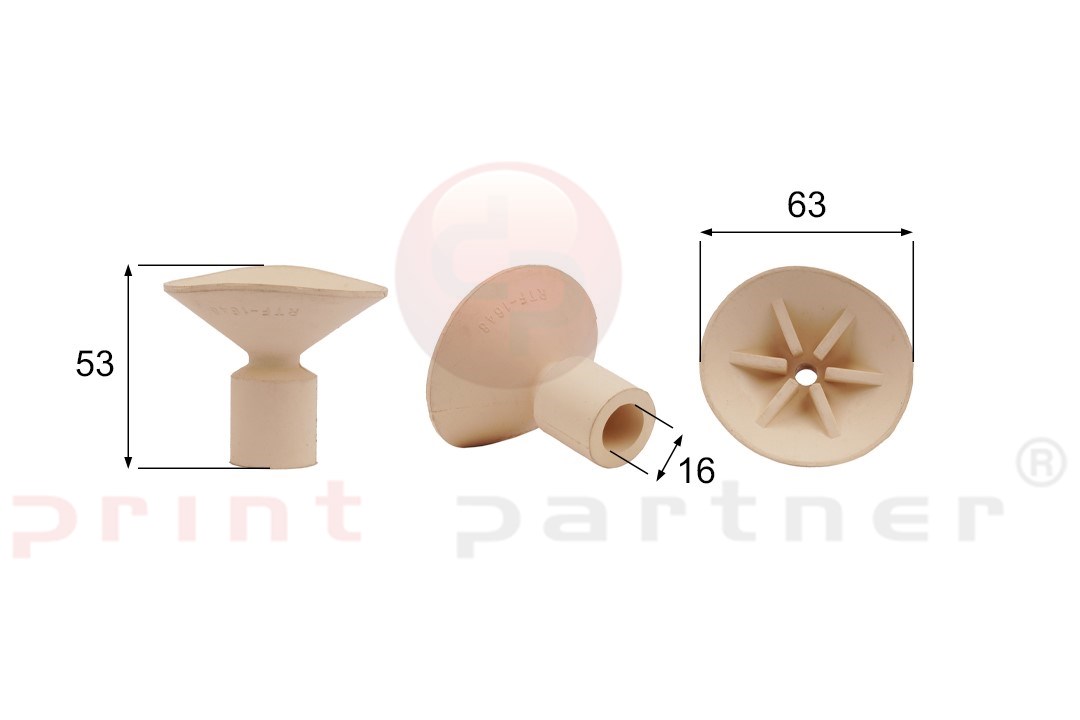 Förmigen Gummisauger RS/00063 - 12 Stück