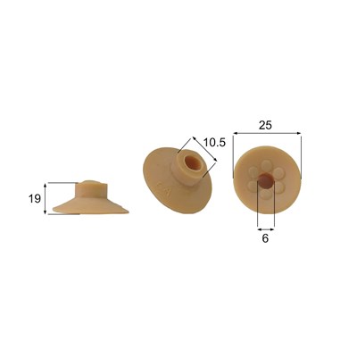 Förmigen Gummisauger RS/00078 - 12 Stück