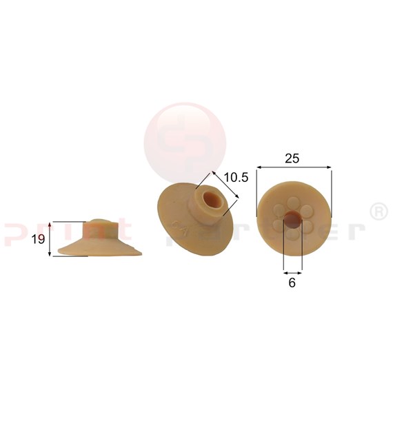 Förmigen Gummisauger RS/00078 - 12 Stück