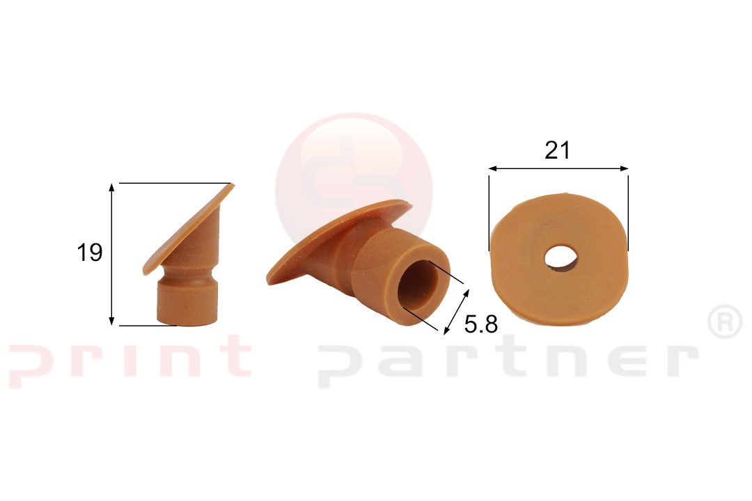 Förmigen Gummisauger RS/00086 - 12 Stück