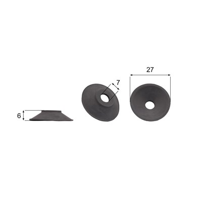 Förmigen Gummisauger RS/00093 - 25 Stück