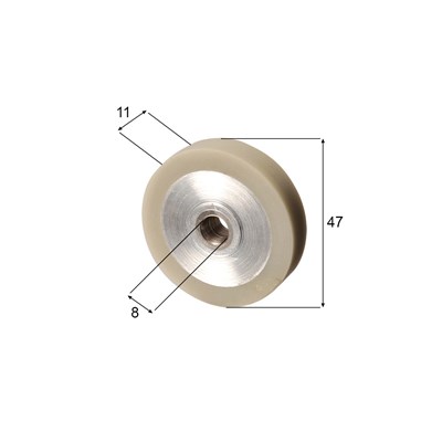 Rolle für Heidelberg (aus Gummi, hart)