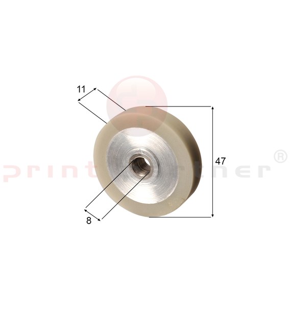 Feeder wheel for Heidelberg (hard rubber)