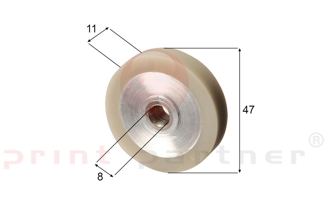 Feeder wheel for Heidelberg (hard rubber)