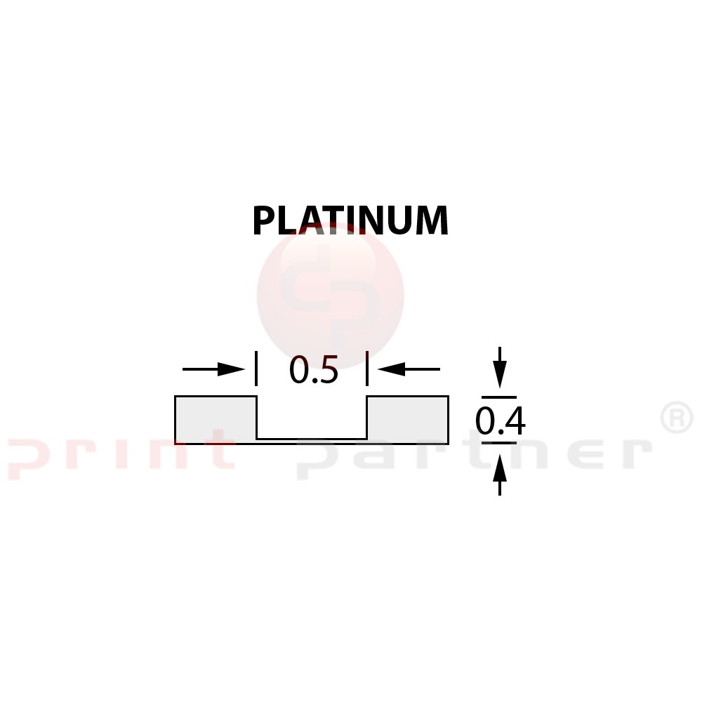 Rillzurichtung Micro 0,5x0,40mm PLATINUM -25m