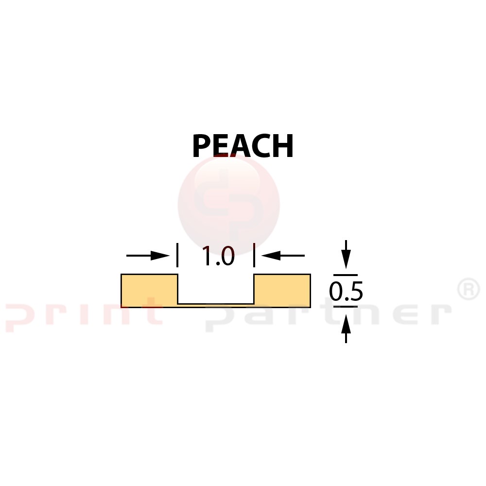 Micro Crease Matrix 1,0x0,50mm PEACH -25m