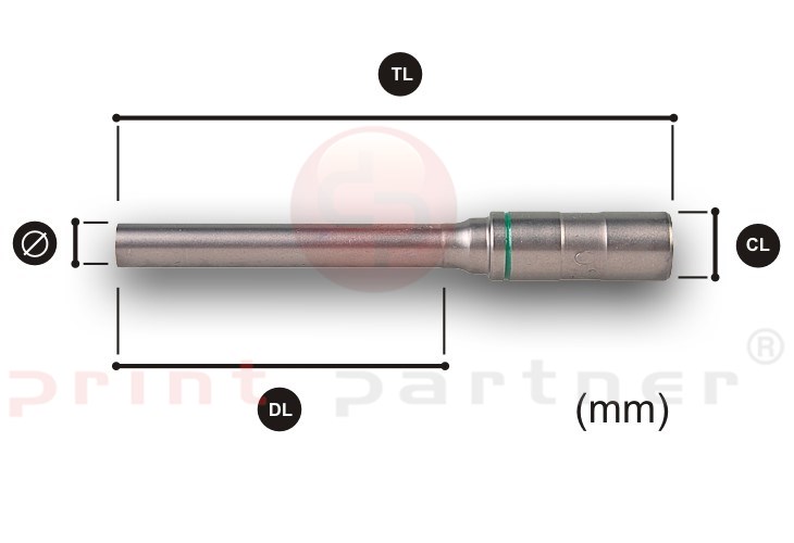 Teflon Bohrer 10,0 mm CL11 DL50 TL85