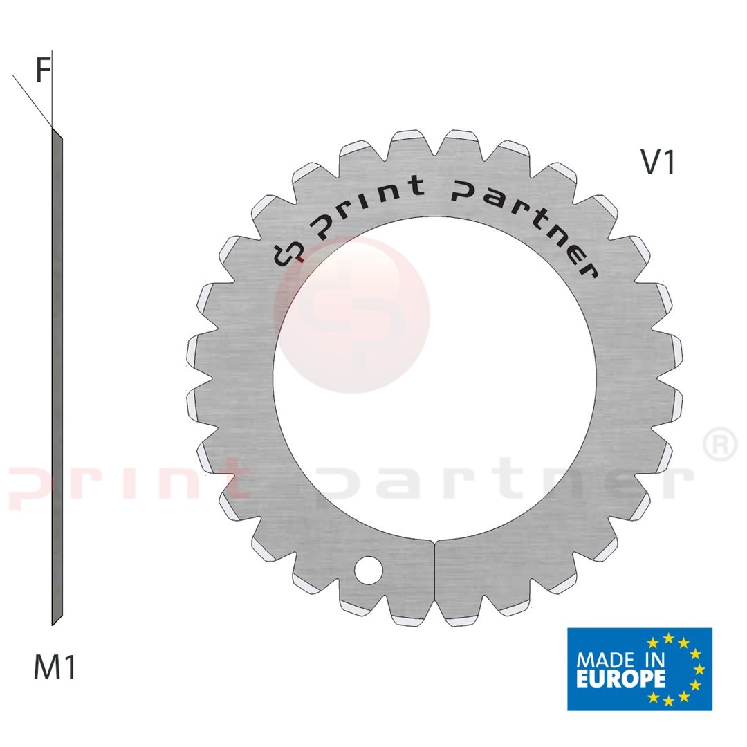 Perforating blade 40x61,5x0,5mm - Z28