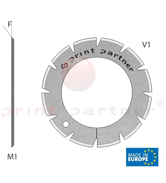 Perforating blade 40x62x0,5mm - Z12