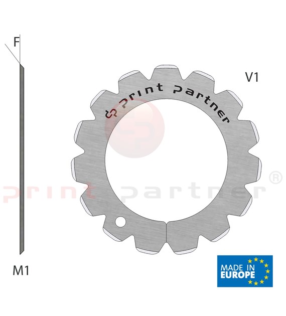 Perforating blade 40x62x0,5mm - Z15