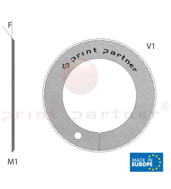 Nóż krążkowy perforujący 40x61,5x0,5mm - Z45