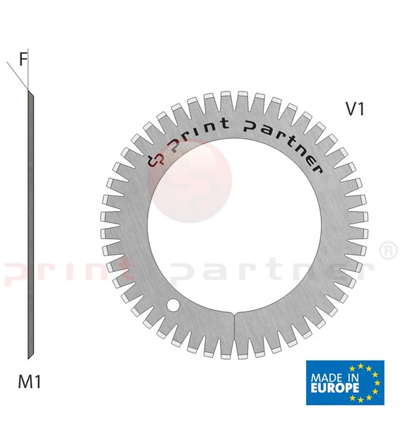 Nóż krążkowy perforujący 40x61,5x0,5mm - Z48