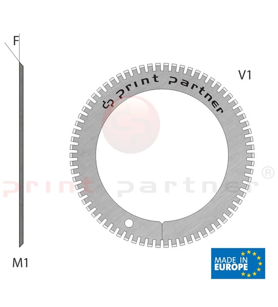 Nóż krążkowy perforujący 55x76,5x0,5mm - Z70