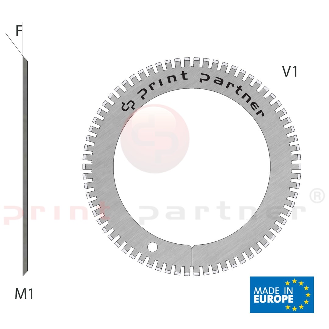 Nóż krążkowy perforujący 55x76,5x0,5mm - Z70