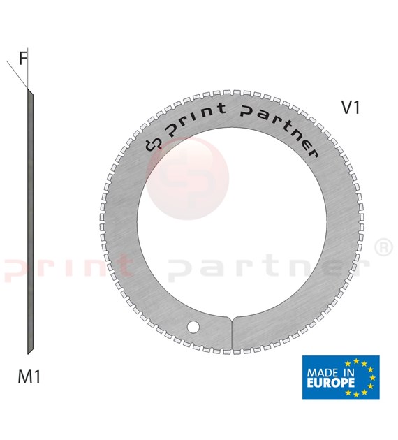 Nóż krążkowy perforujący 55x76,5x0,5mm - Z80