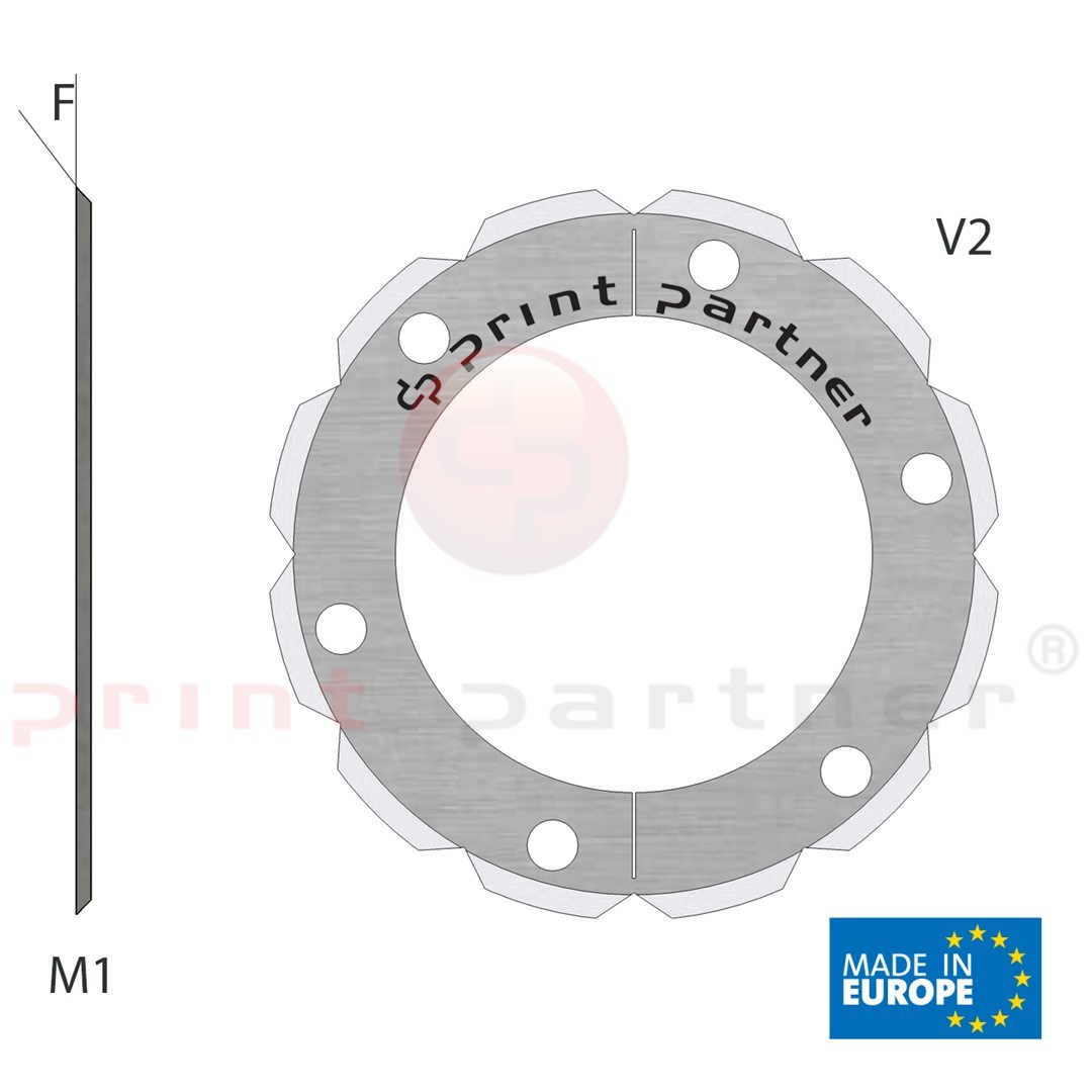 Perforating blade 28x43x1,5mm - T12