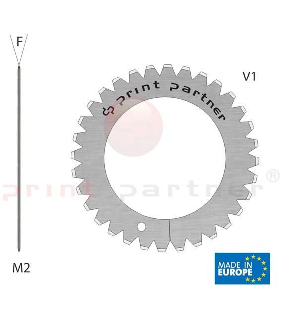 Nóż krążkowy perforujący 40x61,5x1,5mm - Z32