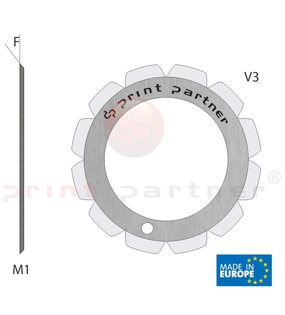 Perforating blade 40x61,5x2,0mm - Z12