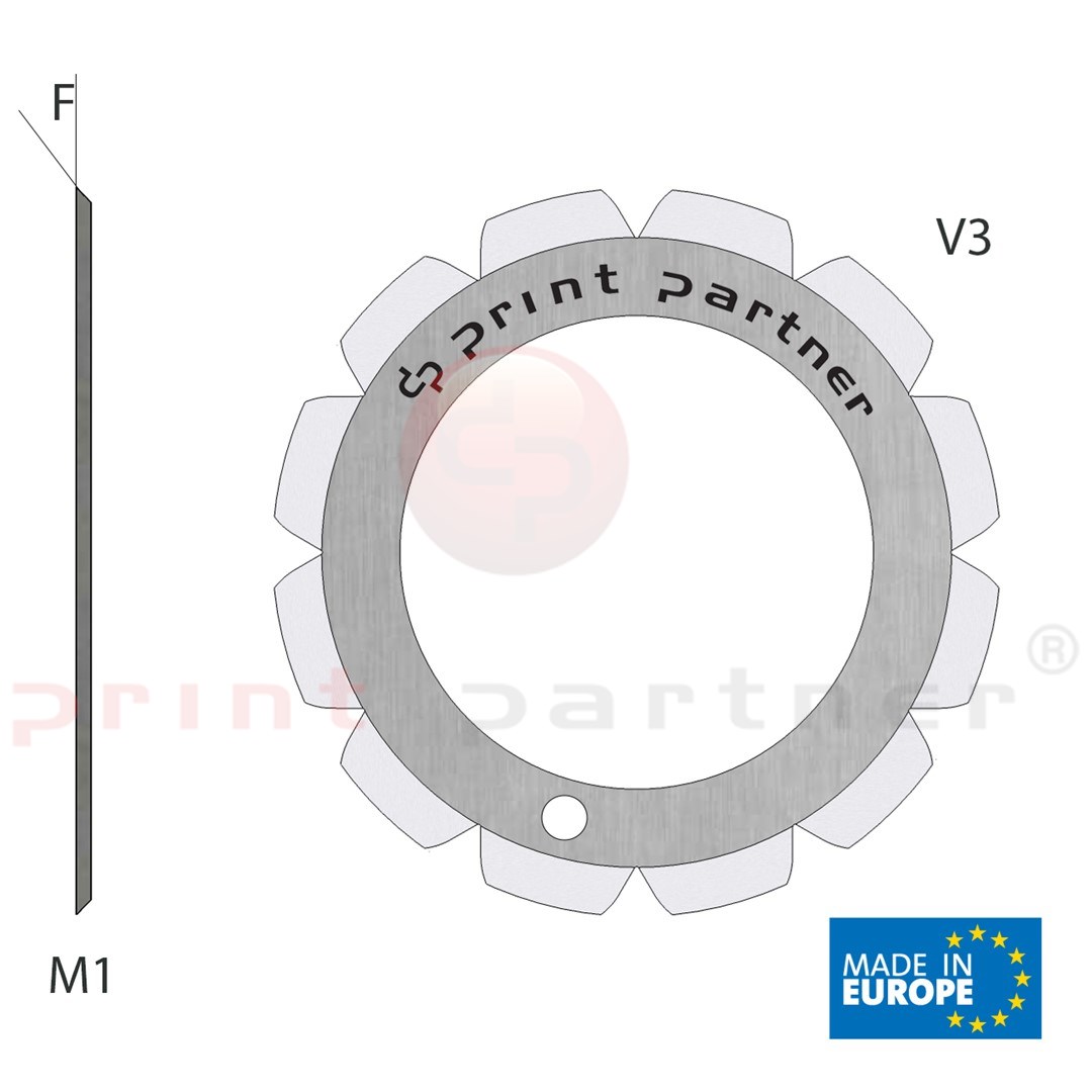 Nóż krążkowy perforujący 40x61,5x2,0mm - Z12