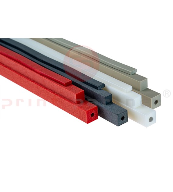 Schneidleisten Rot 10x4,5x840mm PVC - sinus