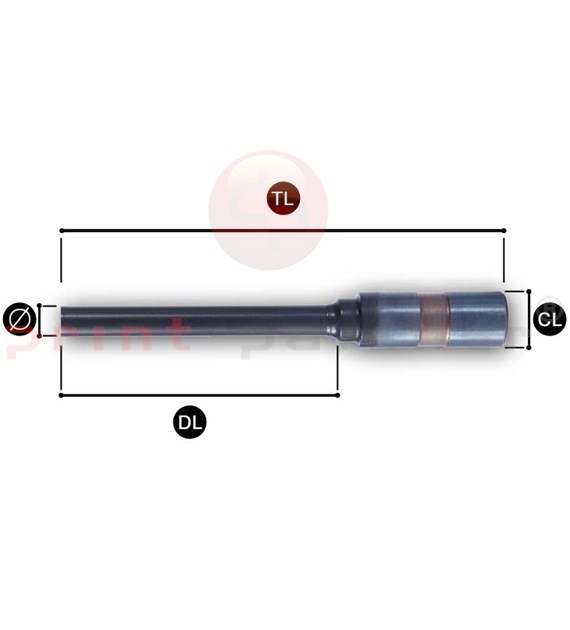 Wiertło teflonowe 3,0mm CL11 DL32 TL76