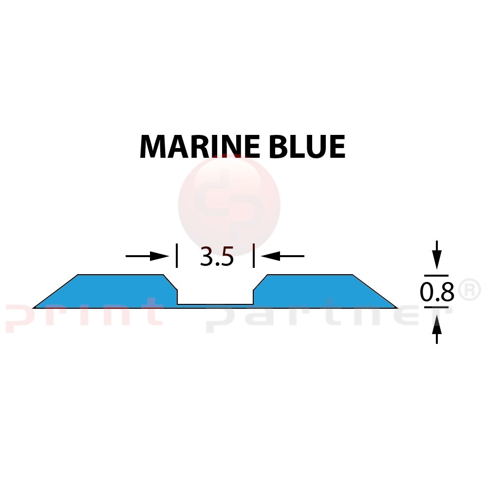 Kanalik Linear Crease 3,5x0,80mm MARINE BLUE-14,7m