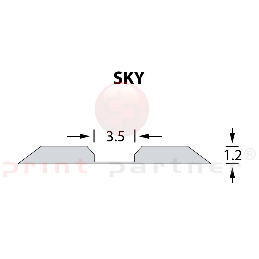 Rillzurichtung Linear 3,5x1,20mm SKY -14,7m