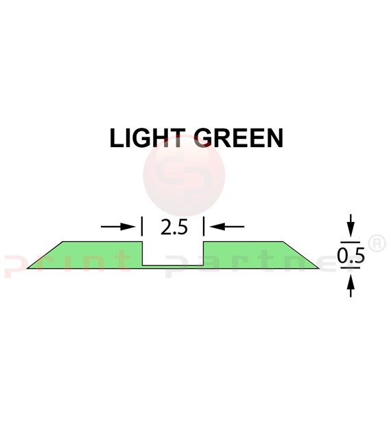 Linear Crease Matrix 2,5x0,50mm LIGHT GREEN -25m