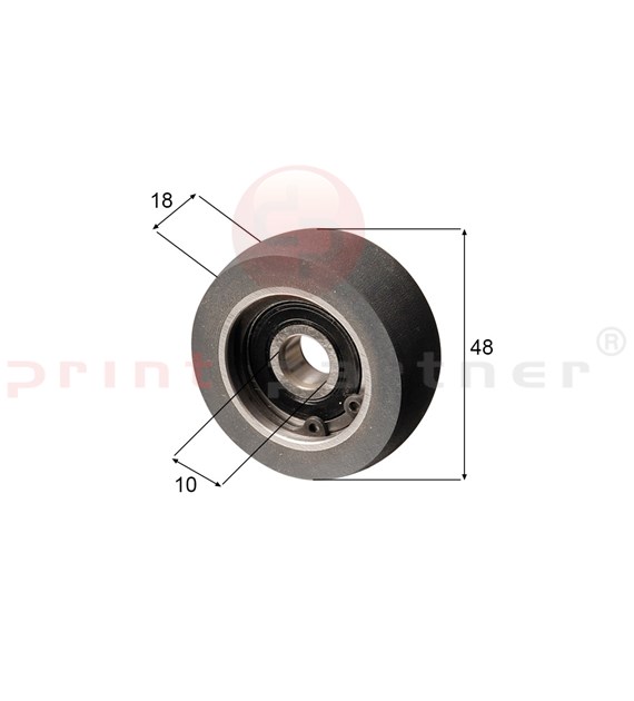 Take roller wheel for KBA (with bearing)