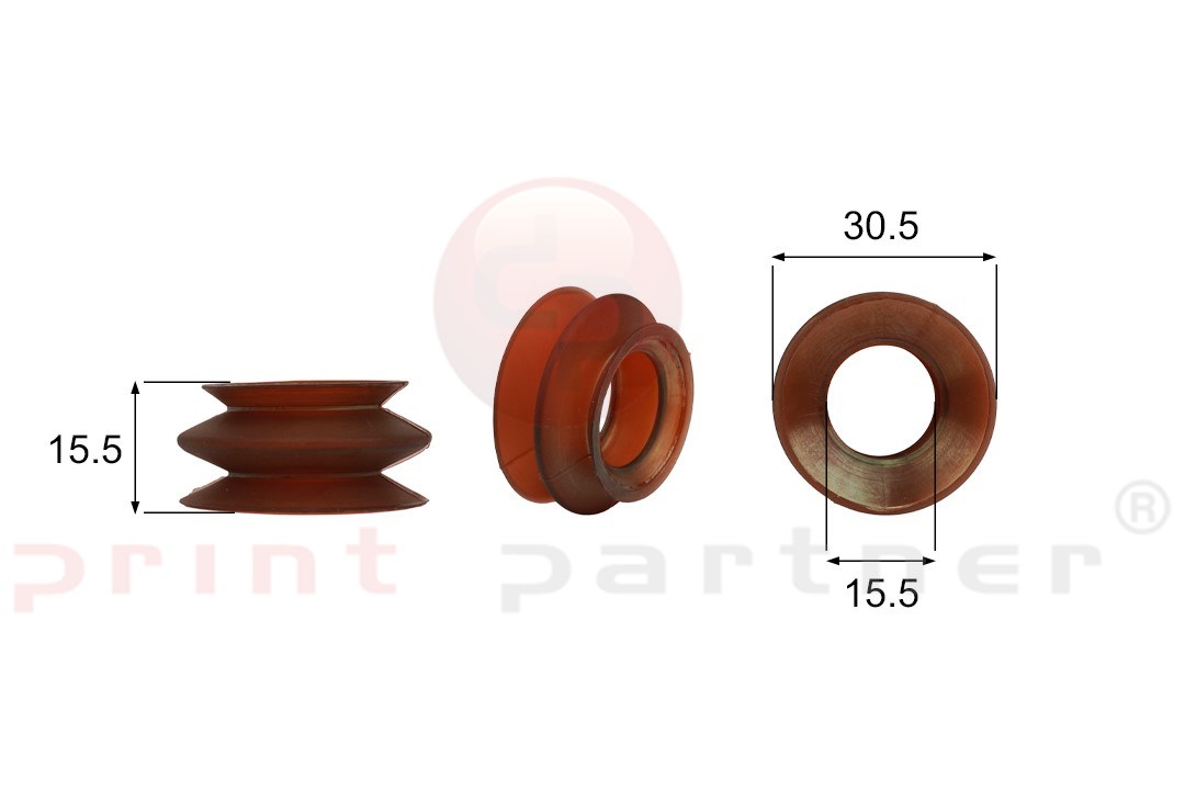 Förmigen Gummisauger RS/00013 - 12 Stück