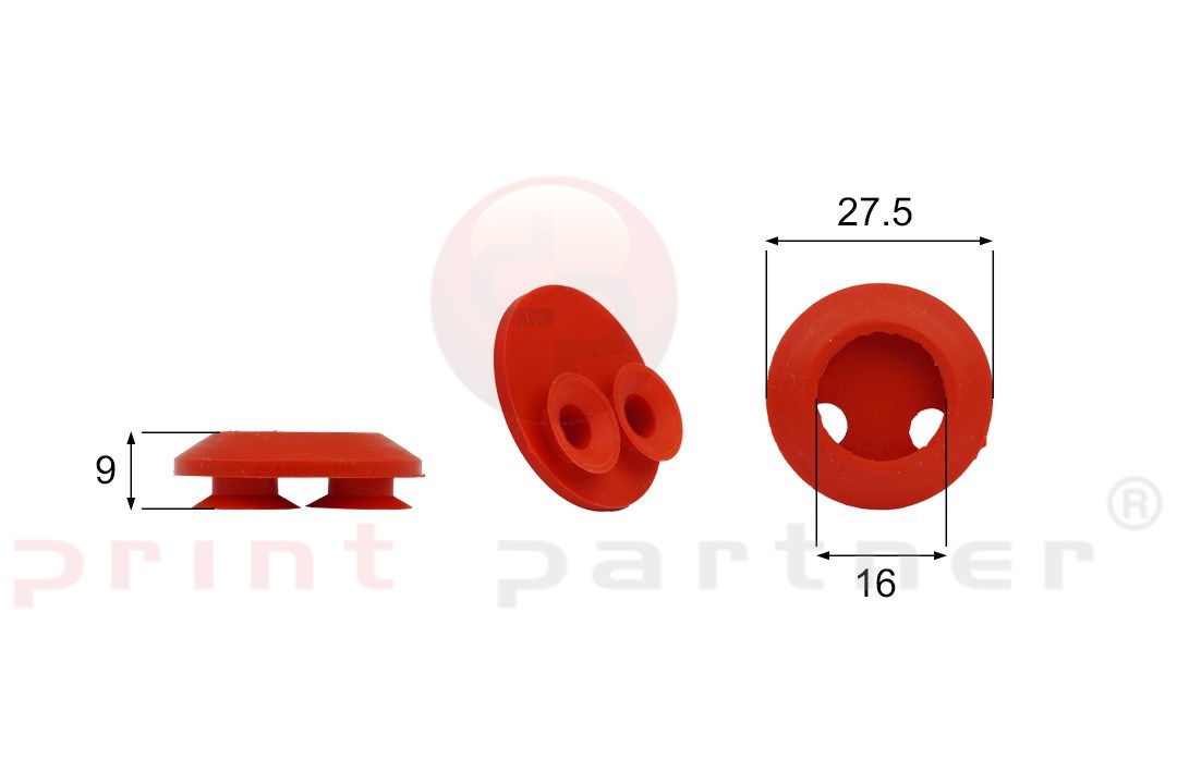 Förmigen Gummisauger RS/00014 - 12 Stück