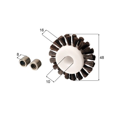 Rundbürste für KBA (mit 2 Lager)