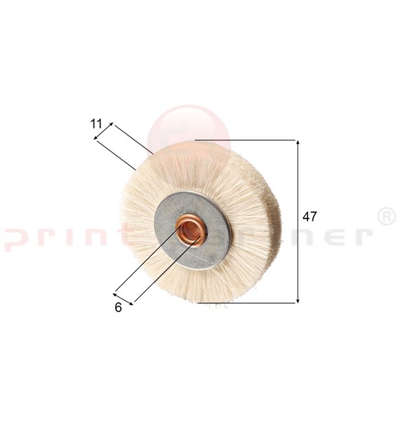 Brush wheel for Komori / Roland / Mabeg