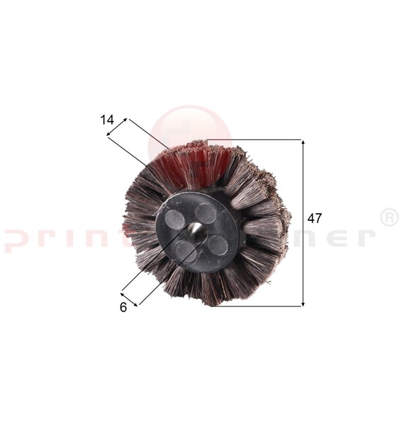 Brush wheel for Komori / Roland / Manroland